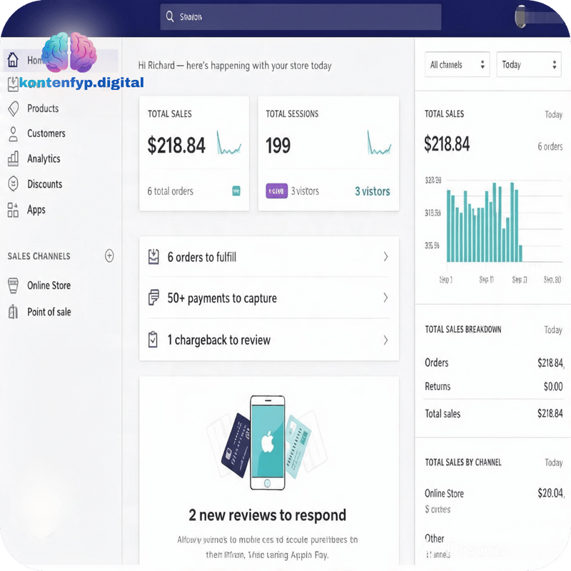 Kelas Website Shopify + Video Learning + Prompt AI + Bonus